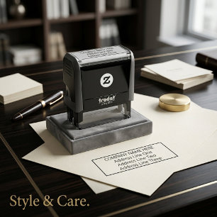 Professioneel aangepaste stempel voor kantoor naam