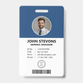 Professioneel Aanpasbare Personeelsidentificatie Badge (Voorzijde)