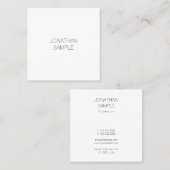 Professioneel aantrekkelijk gestroomlijnd, modern vierkante visitekaartje (Voorkant / Achterkant)