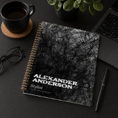 Professioneel Abstract Minimaal Zwart Krabbel Planner