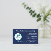 Professioneel accountant aangepaste logo tijdelijk visitekaartje (Staand voorkant)