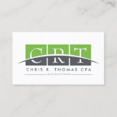 Professioneel accountant en financieel Visitekaart Visitekaartje (Voorkant)