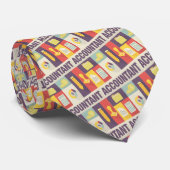 Professioneel accountant - Iconic Small Design Stropdas (Opgerold)