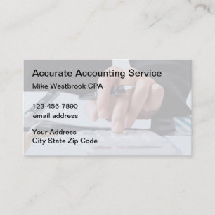 Professioneel Accountant Klassieke Visitekaartjes