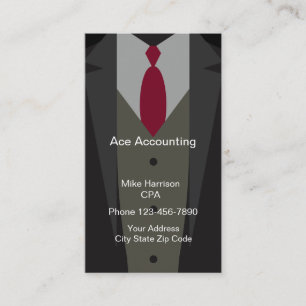 Professioneel accountant ontwerp visitekaartje