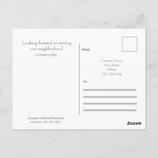 Professioneel Adverteren Briefkaart - HAMbyWG (Achterkant)