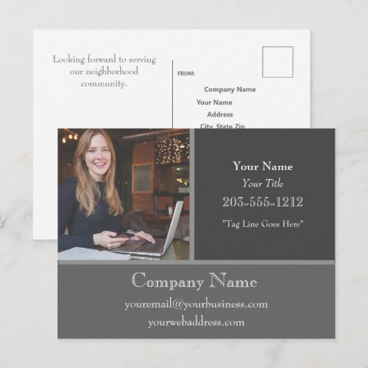 Professioneel Adverteren Briefkaart - HAMbyWG (Voorkant / Achterkant)