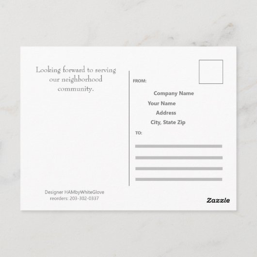 Professioneel Adverteren Briefkaart - HAMbyWG (Achterkant)