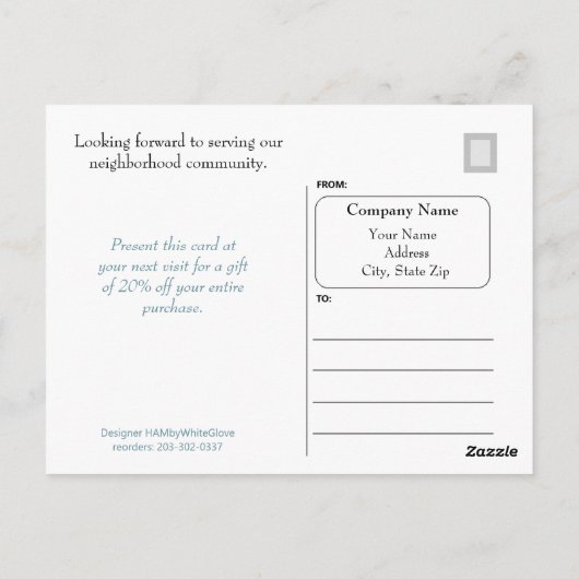 Professioneel Adverteren Briefkaart - HAMbyWG (Achterkant)