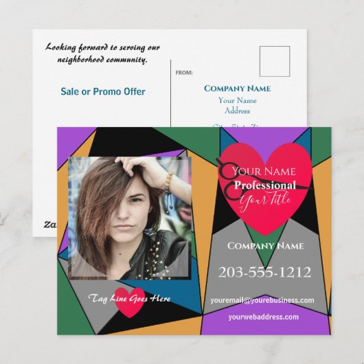 Professioneel Adverteren Briefkaart - HAMbyWG (Voorkant / Achterkant)