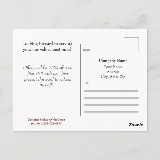 Professioneel Adverteren Briefkaart - HAMbyWG (Achterkant)