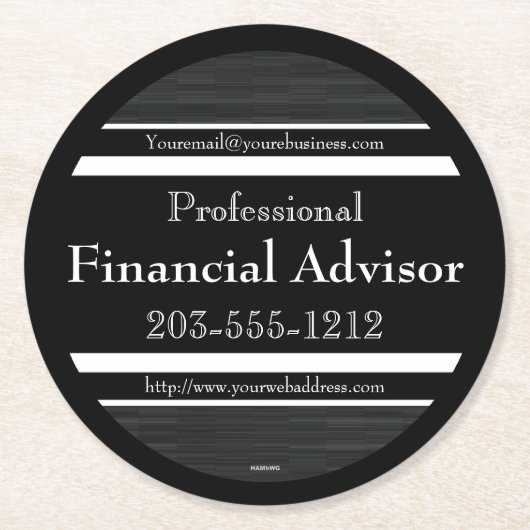 Professioneel Adverteren Onderzetter papier - HAMb (Voorkant)