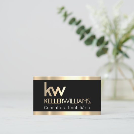 Professioneel advies Elegant Imobiliária Logo Visitekaartje (Staand voorkant)