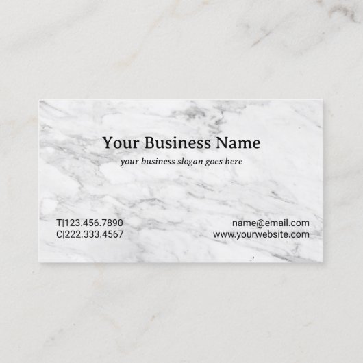 Professioneel Advocaat Lady Justice Marble Visitekaartje (Achterkant)