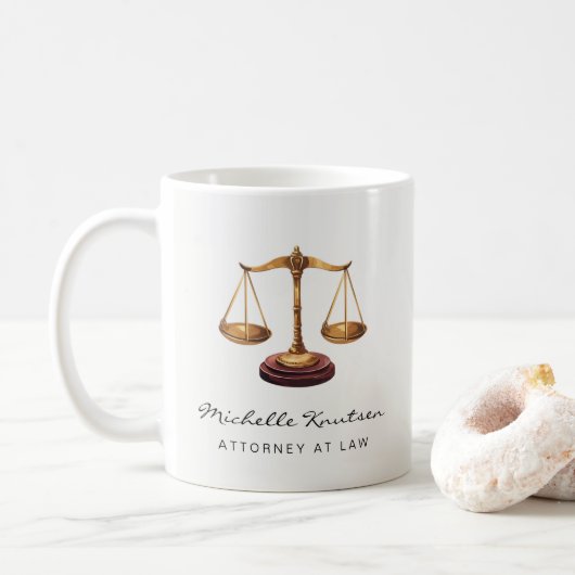 Professioneel advocaat Luxury Gold Koffiemok (Met donut)