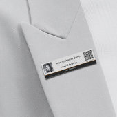 Professioneel Afbeelding QR-code Sinaasappel Accen Naamplaatje