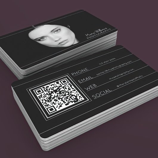 Professioneel Afbeelding & QR-Code Visitekaartje