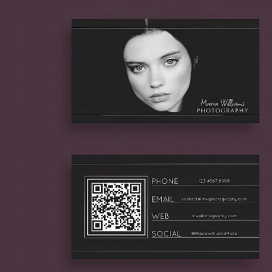 Professioneel Afbeelding & QR-Code Visitekaartje