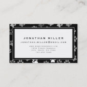 Professioneel afdrukontwerp | Zwart-wit Visitekaartje (Achterkant)