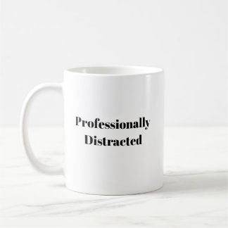Professioneel Afgelenkt Grappig T-Shirt Koffiemok