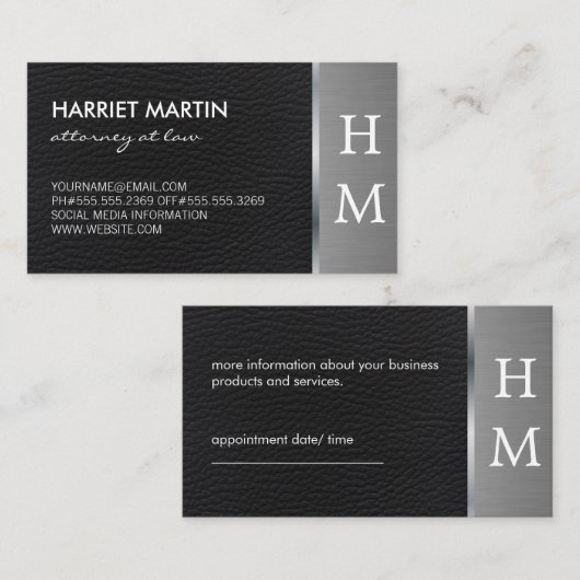 Professioneel Afspraak Afsprakenkaartje (Voorkant / Achterkant)