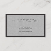 Professioneel Afstuderen student Visitekaartje Contactkaartje (Achterkant)