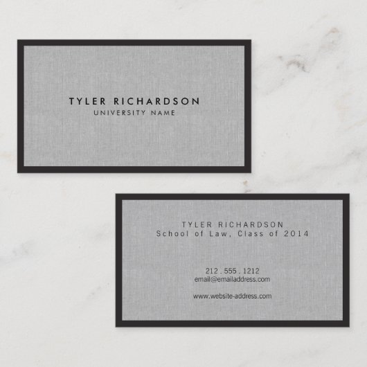 Professioneel Afstuderen student Visitekaartje Contactkaartje (Voorkant / Achterkant)