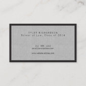 Professioneel Afstuderen student Visitekaartje Contactkaartje (Achterkant)