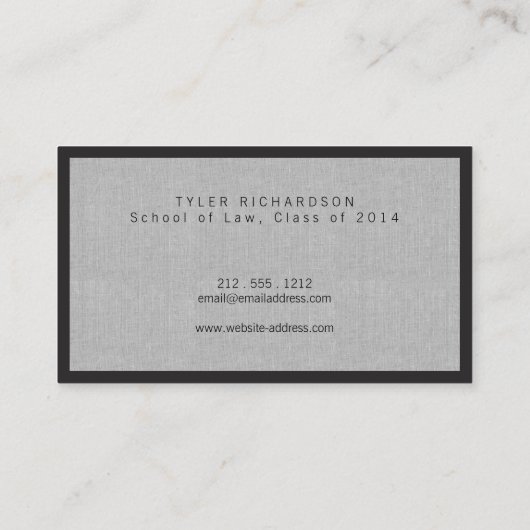 Professioneel Afstuderen student Visitekaartje Contactkaartje (Achterkant)