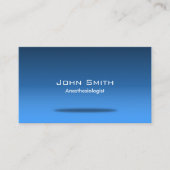 Professioneel anesthesioloog visitekaartje (Voorkant)