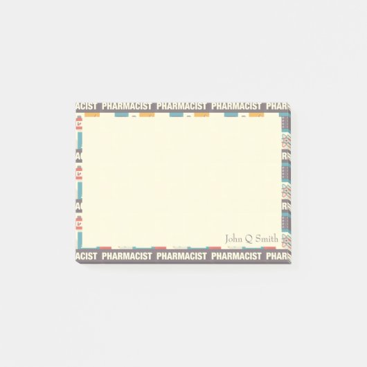 Professioneel Apotheker•Aangepast Post-it® Notes (Voorkant)