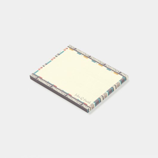 Professioneel Apotheker•Aangepast Post-it® Notes (Schuin)