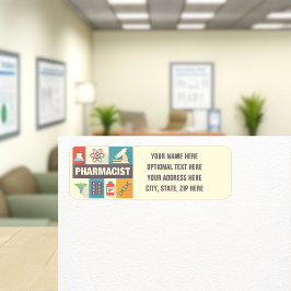 Professioneel Apotheker Iconisch Ontworpen Etiket