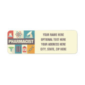Professioneel Apotheker Iconisch Ontworpen Etiket (Voorkant)