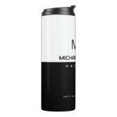 Professioneel (architect) Halfzwart, half wit Thermosbeker (Gedraaid links)