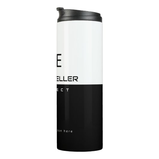 Professioneel (architect) Halfzwart, half wit Thermosbeker (Geroteerd rechts)