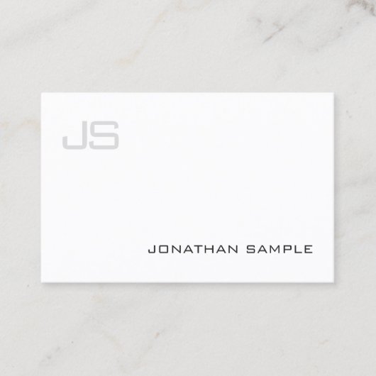 Professioneel artistiek monogram Modern Eenvoudig  Visitekaartje (Voorkant)