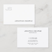 Professioneel artistiek monogram Modern Eenvoudig  Visitekaartje (Voorkant / Achterkant)