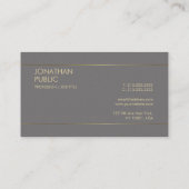 Professioneel artistiek ontwerp Elegante Duidelijk Visitekaartje (Achterkant)