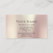 Professioneel artistiek Roos Glitter Licht Rood Visitekaartje (Achterkant)