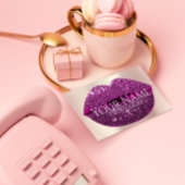 Professioneel artistiek Roos Glitter Lip Berry Visitekaartje