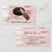 Professioneel artistiek Roos Kus Lips Visitekaartje (Voorkant / Achterkant)