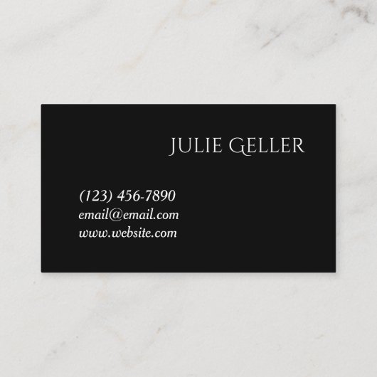 Professioneel artistiek Visitekaartje (Achterkant)