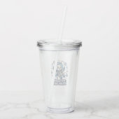 Professioneel Asteroïde Ontwijkend Konijn Acryl Drinkbeker (Achterkant)