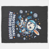 Professioneel Asteroïde Ontwijkend Konijn Fleece Deken (Voorkant (Horizontaal))
