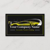 Professioneel Auto Detailing Car Wash Company Visitekaartje (Voorkant)