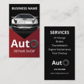 Professioneel Auto Reparatie Shop Visitekaartje (Voorkant / Achterkant)