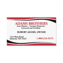 Professioneel Auto Reparatie Visitekaartje