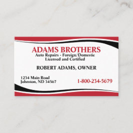 Professioneel Auto Reparatie Visitekaartje