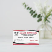 Professioneel Auto Reparatie Visitekaartje (Staand voorkant)